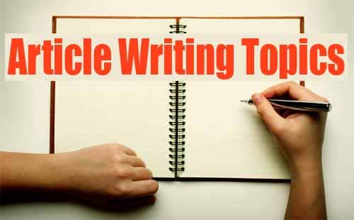 Article Writing Topics for 2023
