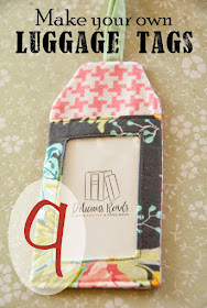 DIY luggage tags