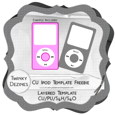 http://twinkydezines.blogspot.com/2009/07/cu-ipod-template-freebie.html