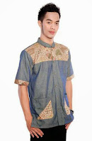 Contoh desain busana batik trendy untuk pria