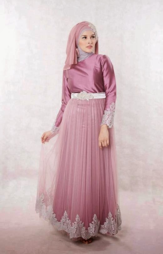 Foto Gambar Desain Baju  Gaun  Muslim Wanita yang  Murah 