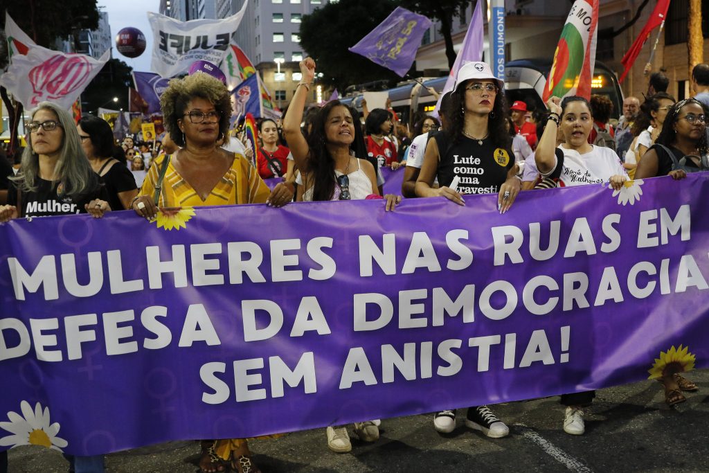 Marcha das Mulheres no Rio de Janeiro