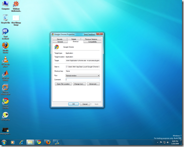 Abhinov's tech commentary: Google chrome in Windows 7 x64