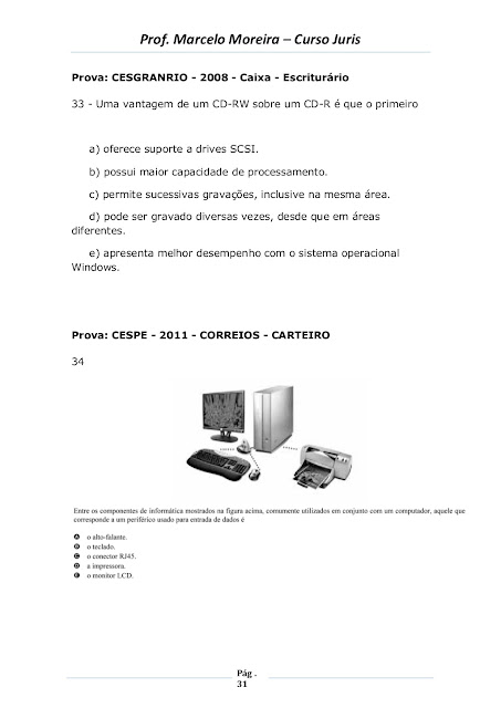 NOÇÕES BÁSICAS DE HARDWARE E SOFTWARE