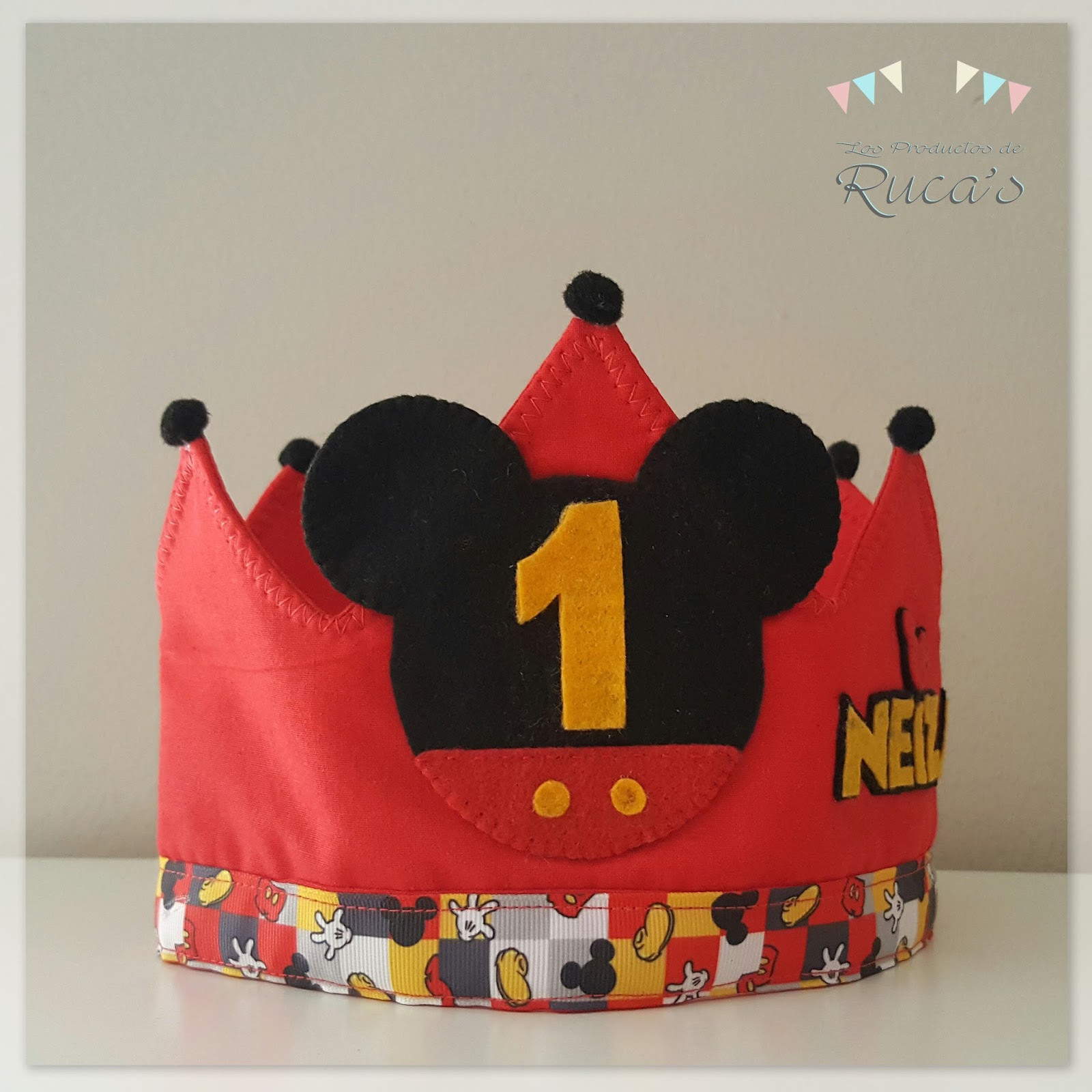 Corona cumpleaños Mickey