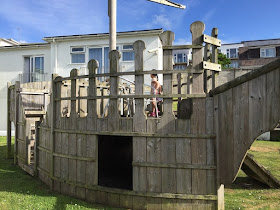 Outdoor pirate play area