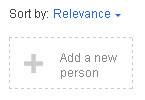 Googe+ Circles: Add a New Person