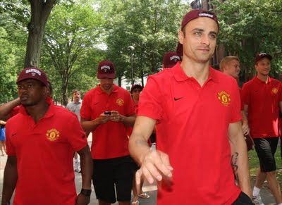 Man Utd Tour 2011 Evra Ferdinand Berbatov at Harvard University