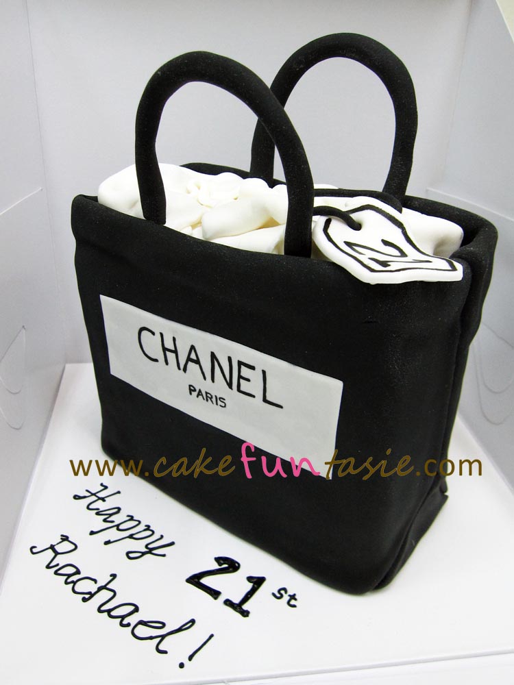 change from the normal iconic chanel bag its shopping bag