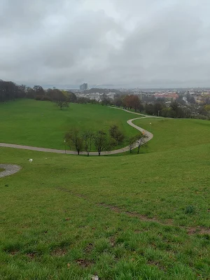 オリンピア公園（Olympiapark）の高台から見る景色