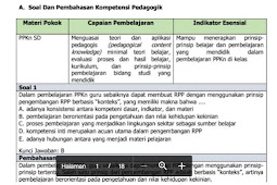 Soal Tes Seleksi PPPK Guru SD Materi PPKn Tahun 2021