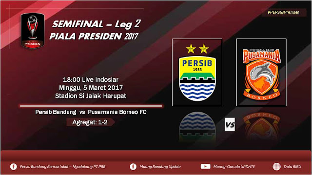 FOTO: Semifinal Leg2 Piala Presiden 2017_Persib Bandung vs Pusamania Borneo FC
