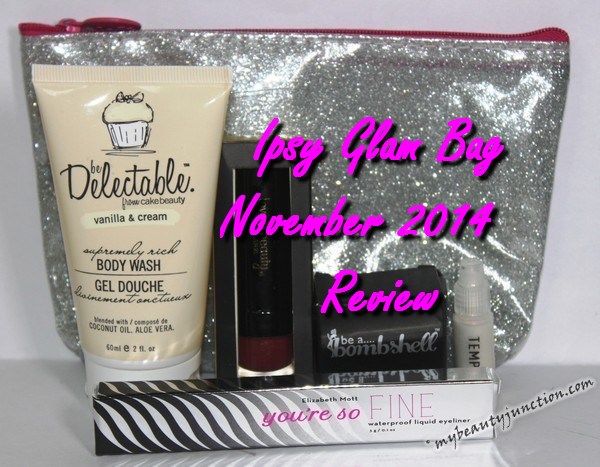 Ipsy November 2014 beauty bag review