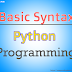 Python Identifiers and Keywords- Basic Syntax 