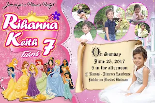 This free Disney Princess invitation is a fun and easy way to send your little princess a special invitation. This free download is a wonderful choice for all Disney Princess fans.