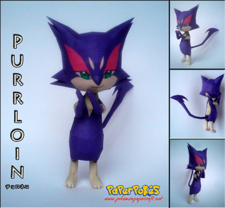 Pokemon Purrloin Papercraft