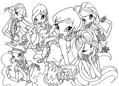 Desenhos para Colorir das Winx Club – Imagens para Imprimir