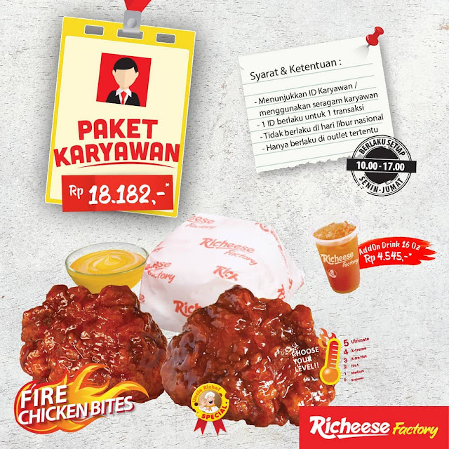 #RicheeseFactory - #Promo Menu Hemat Paket Karyawan & Paket Pelajar