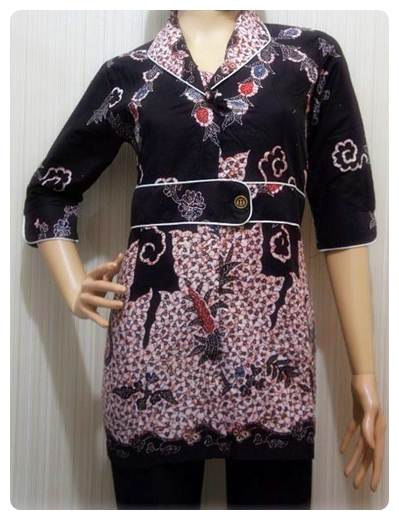  Model  baju  batik  wanita hitam  terbaru update