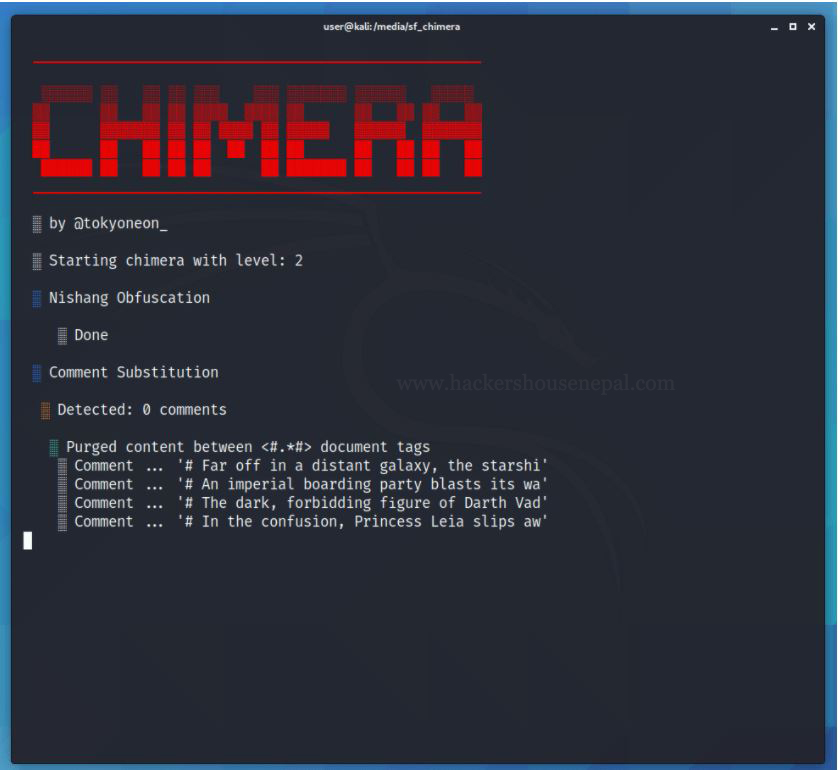 Chimera : Bypass AMSI & Antivirus solutions