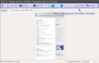 Cara Menggunakan Shutter Di Linux, Mengambil Dan Edit Gambar Layar Komputer