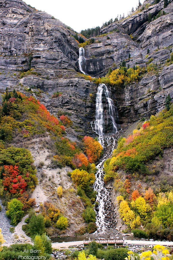 Bridal Veil Falls In The Autumn Ali Biorn Photography