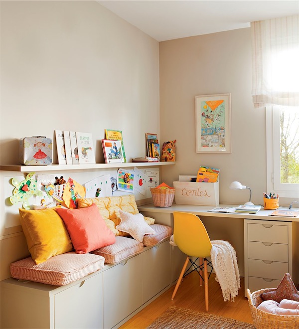 habitación infantil con toques de amarillo chicanddeco