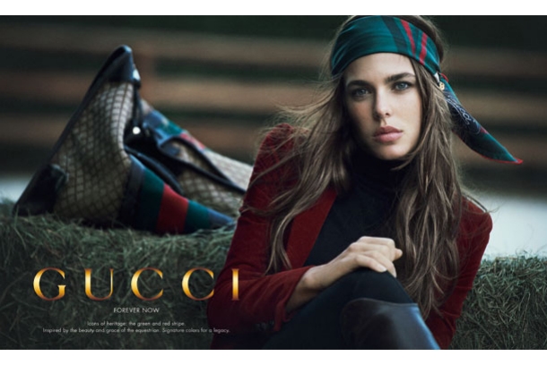 charlotte casiraghi's first ad for gucci's fall campaign