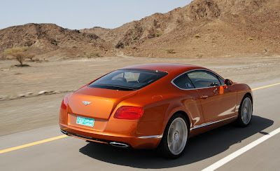 2012 Bentley Continental GT Rear Angle View