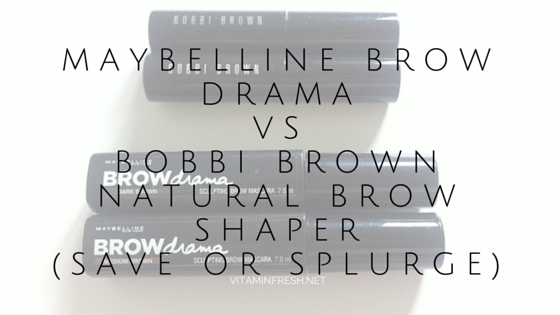 Maybelline Brow Drama vs Bobbi Brown Natural Brow Shaper 