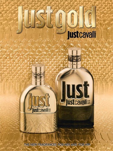 Just Gold for her e for him Eau de Parfum novas fragrâncias para ela e para ele Roberto Cavalli comprar loja online preço