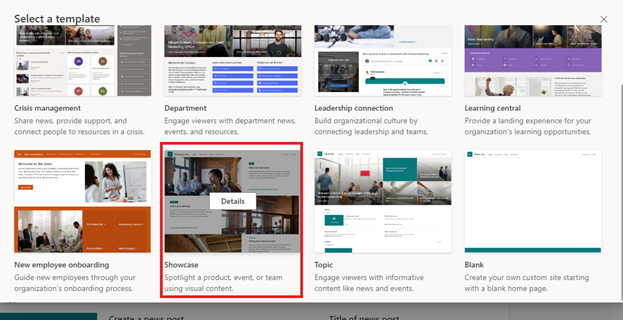 How to create communication site in SharePoint online