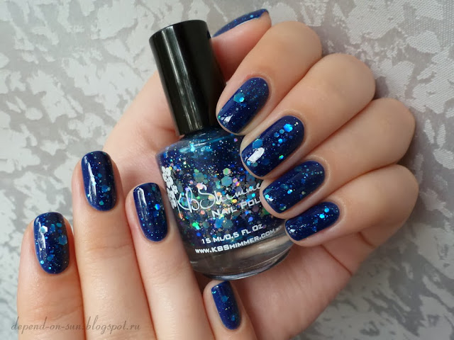 KBShimmer I got a crush on blue & Anny Blue marine