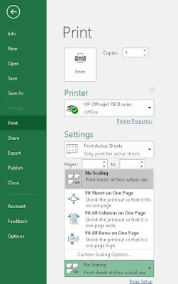 Cara Menskala Print Area pada Excel