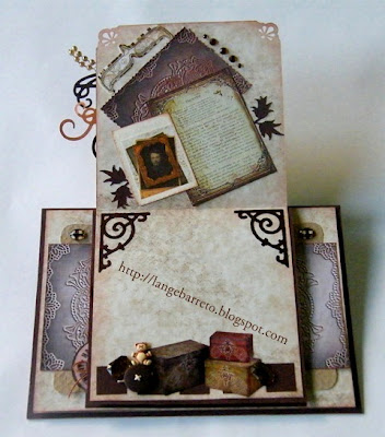 Mini álbum vintage scrapbook