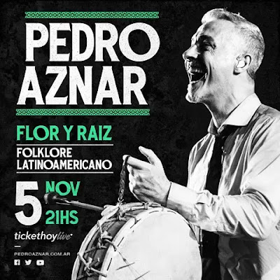 Pedro Aznar anuncia concierto en línea "Flor y raíz"