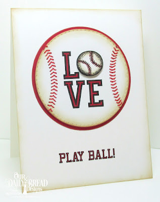 ODBD Baseball Stamp/Die Duos, ODBD Custom Double Stitched Circles Dies, ODBD Custom Circles Dies, ODBD Custom Stitched Ovals Dies, Card Designer Angie Crockett