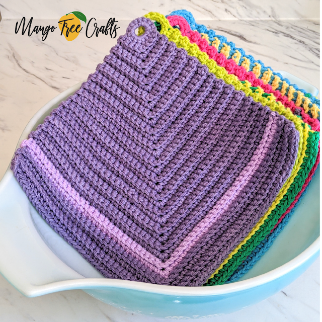 Ribbed Hot Pad Crochet Pattern
