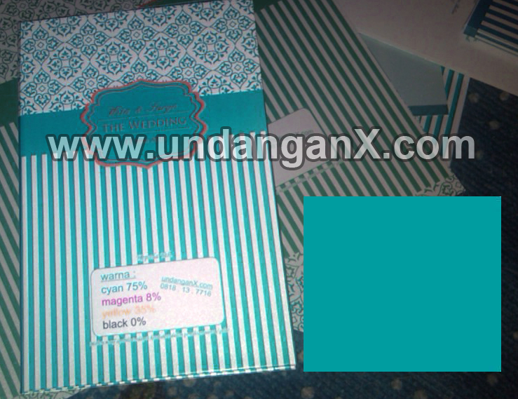 Undangan warna TOSCA ada di www undanganX com Apa itu 