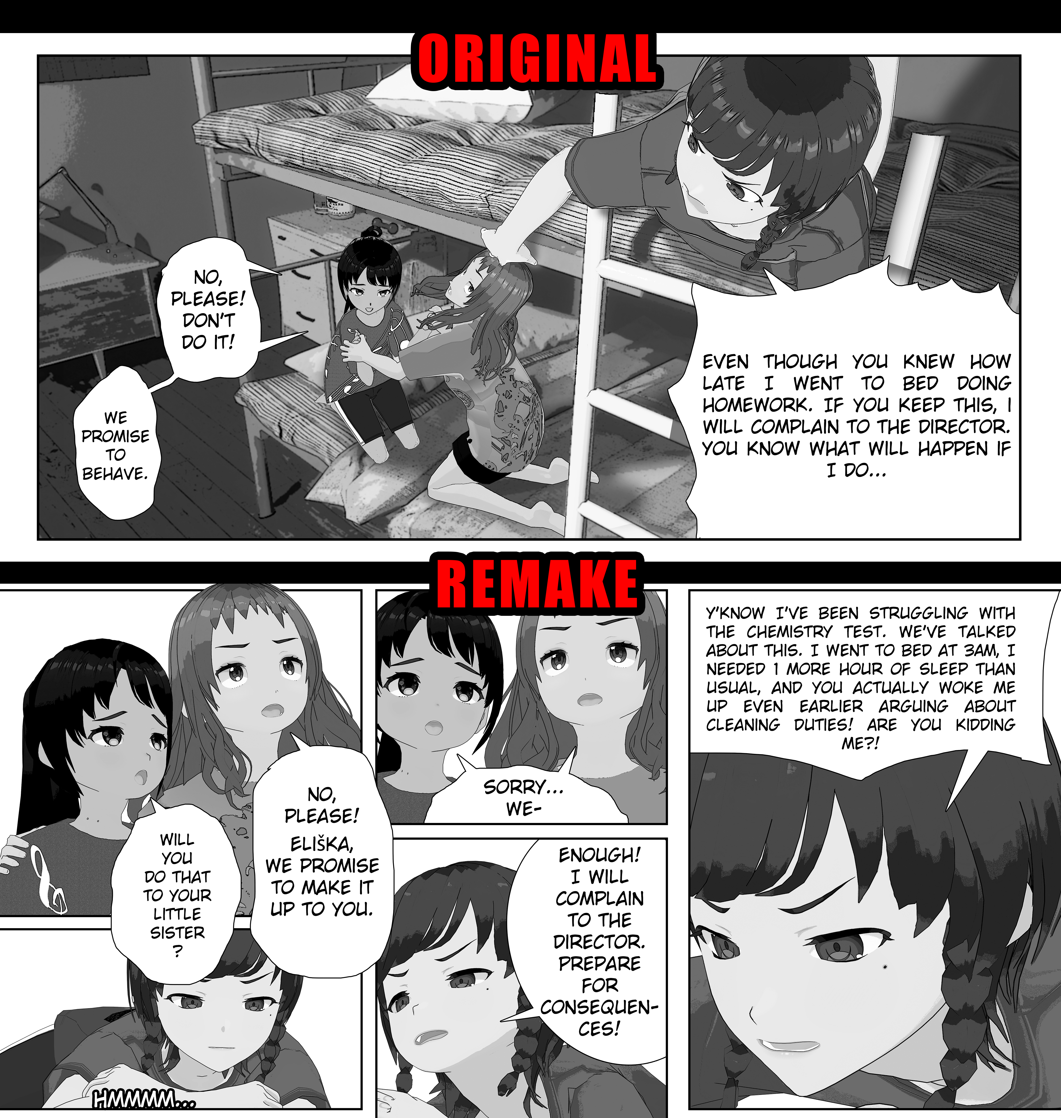 Nizu chapter 1 Original vs Remake