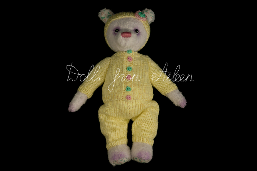 ooak artist teddy bear wearing sporty outfit