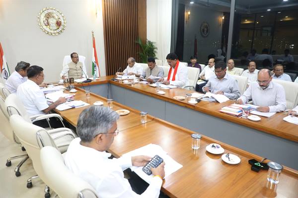 मुख्यमंत्री चौहान ने की सिंचाई परियोजनाओं की समीक्षा