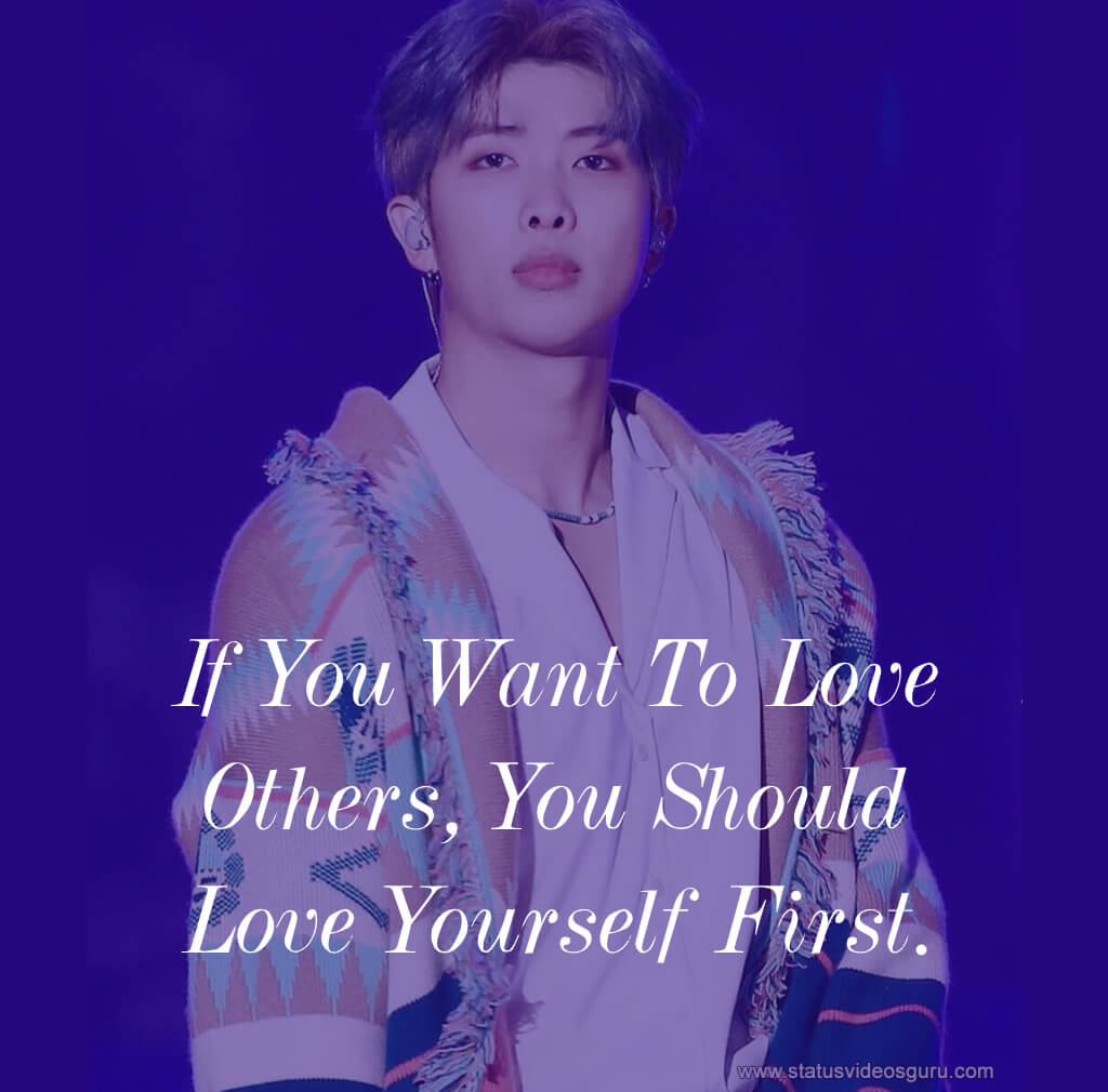 Bts Short Quotes Love Yourself : And their un speech was nothing short