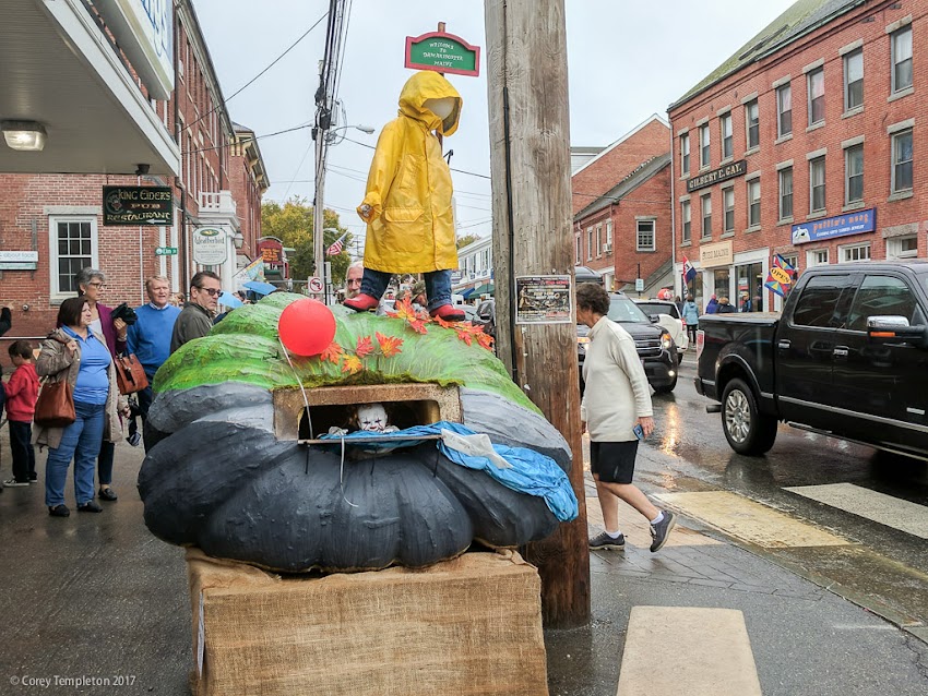 A few cellphone snapshots of the annual Damariscotta Pumpkinfest and Regatta on Monday. Enjoyed watching the wacky festivities even in the rain.