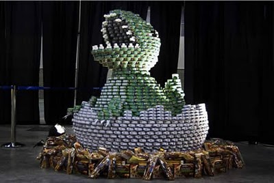 Amazing Sculptures Made From Food Cans Seen On www.coolpicturegallery.us
