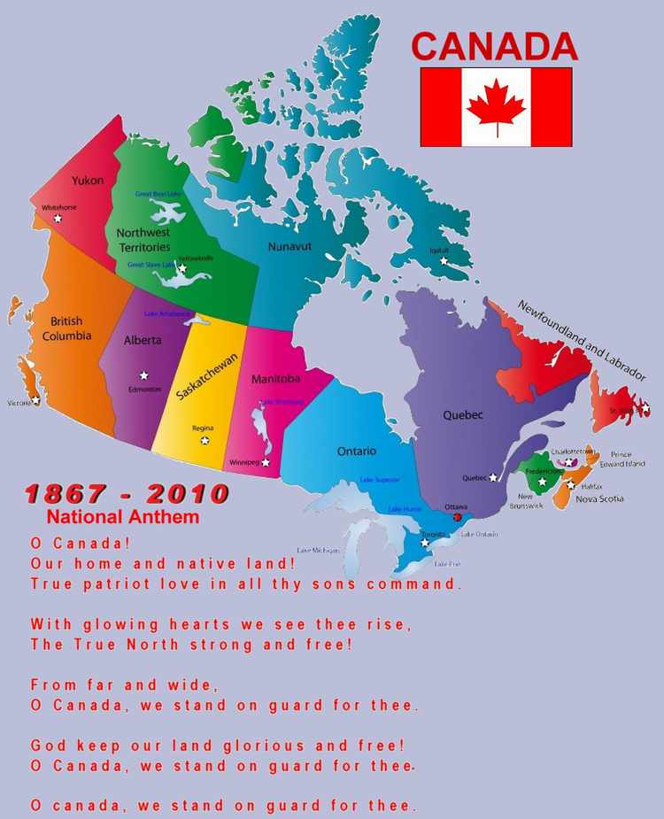 Canadian Anthem Canadian Flag