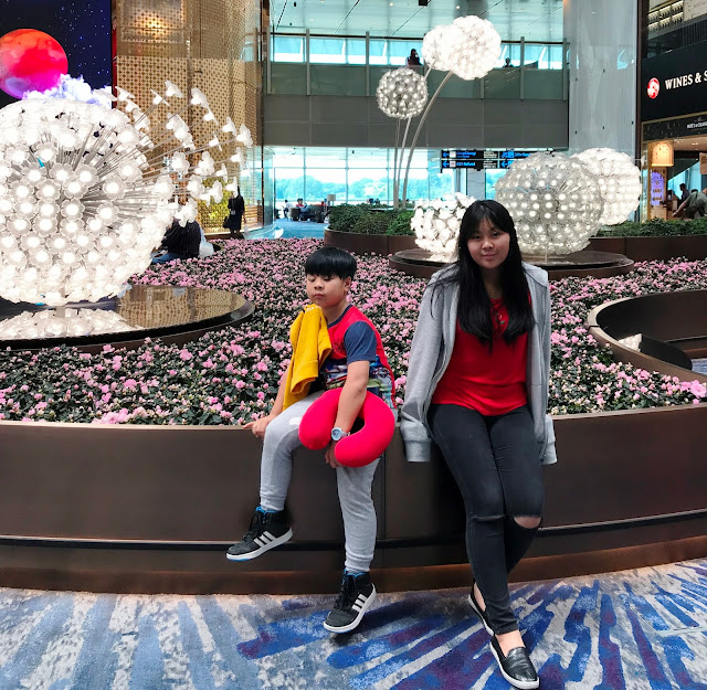Mica and Prince at Crystal Garden at Changi Airport