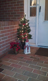 Front Porch decorated for Christmas