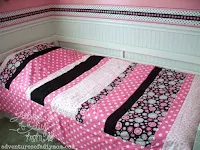 easy striped quilt