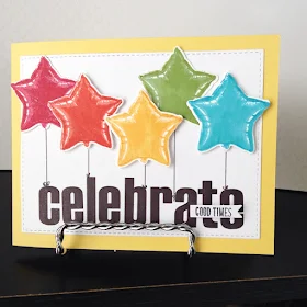 Sunny Studio Stamps: Bold Balloons Customer Card Share by Kate Deignan